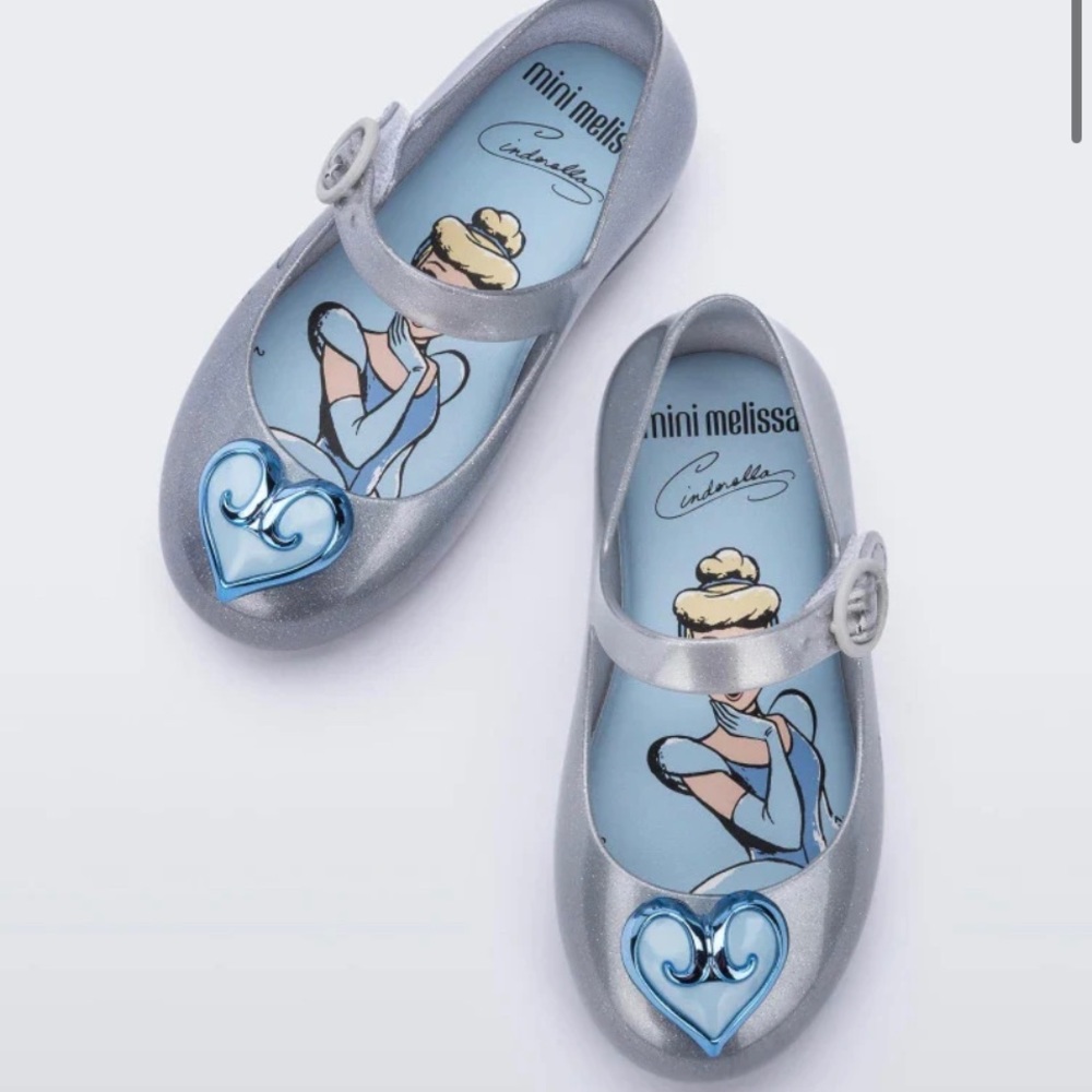 Mini Melissa Disney’s Cinderella Toddler 9 Jelly Flats BRAND NEW